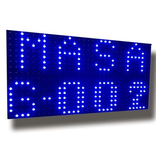 AKINSOFT Garson Çağrı Sistemi Led Bildirim Paneli (Mavi)